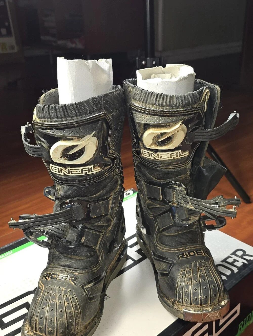 O'Neal Rider Youth Motocross Boots Black Size US/EU 3/35 Off-Road MX